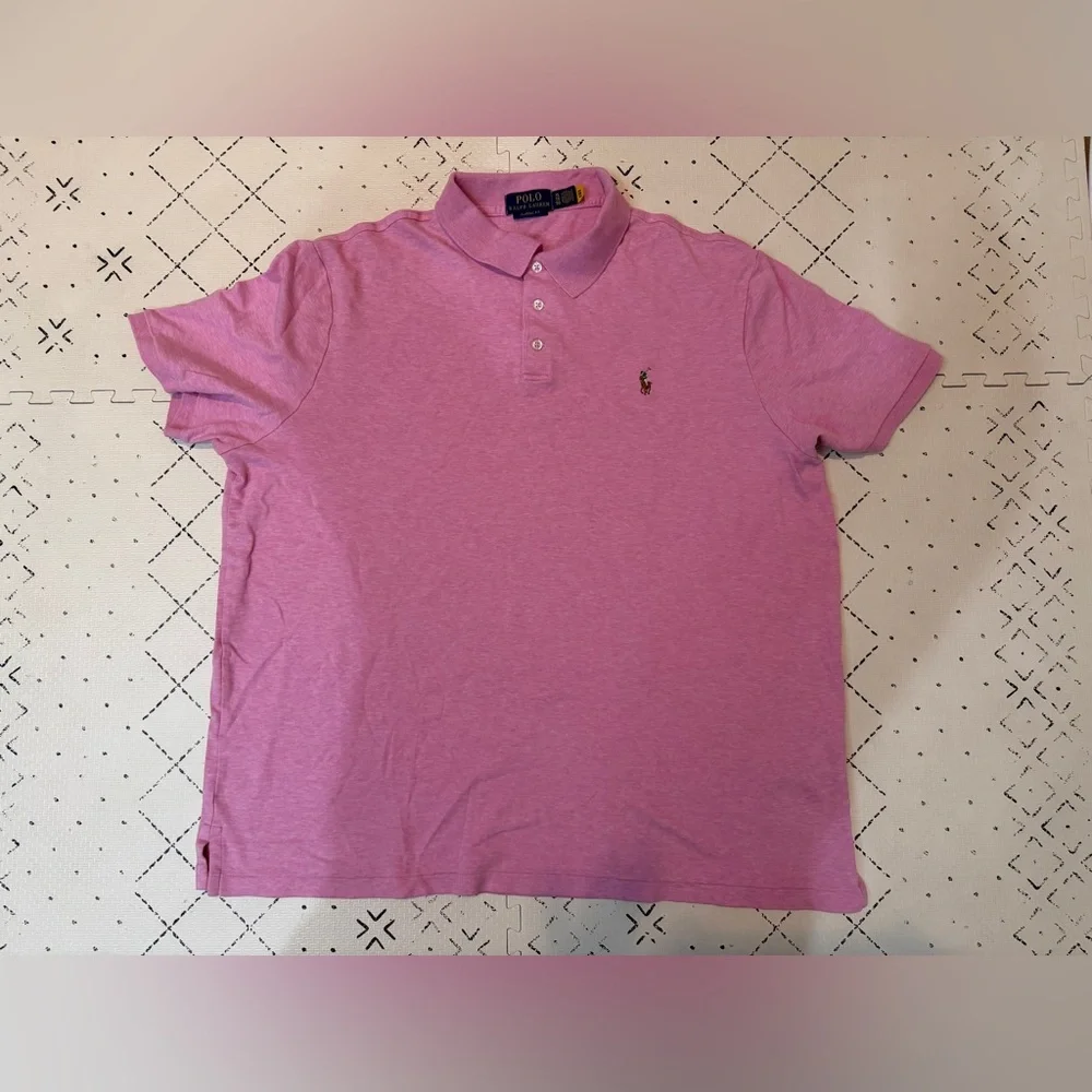 Polo Ralph Lauren Cotton classic -Fit Polo Shirt‎ pink heather XL